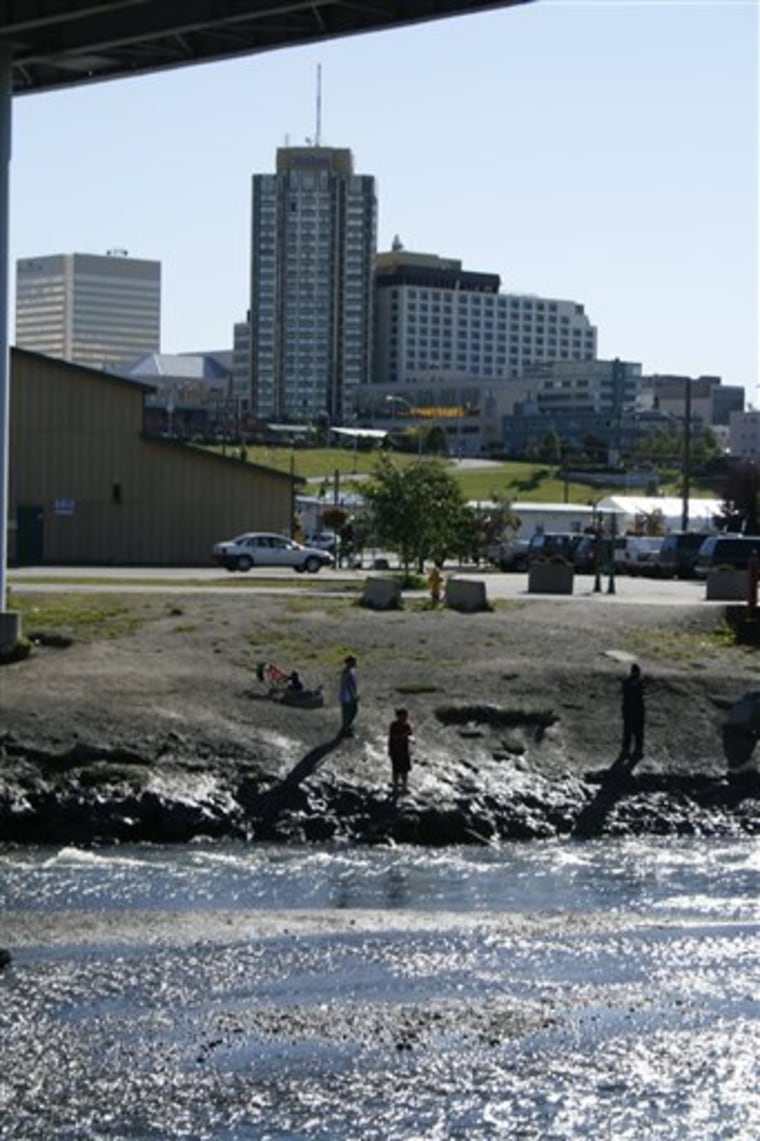 Best fishing hole? Check downtown Anchorage
